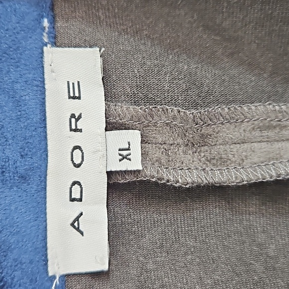 ADORE BLUE/GRAY MOTO-STYLE JACKET SIZE XL - Picture 3 of 9